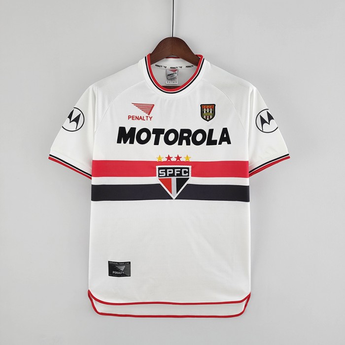 Retro sao paulo 2000 home White Jersey version short sleeve-5919005