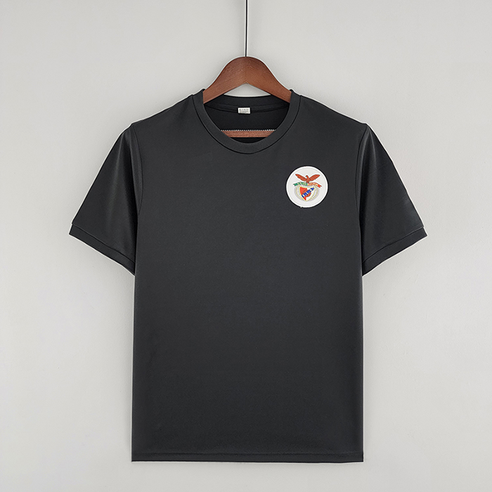 Retro 73/74 Benfica away Black Jersey version short sleeve-7972538