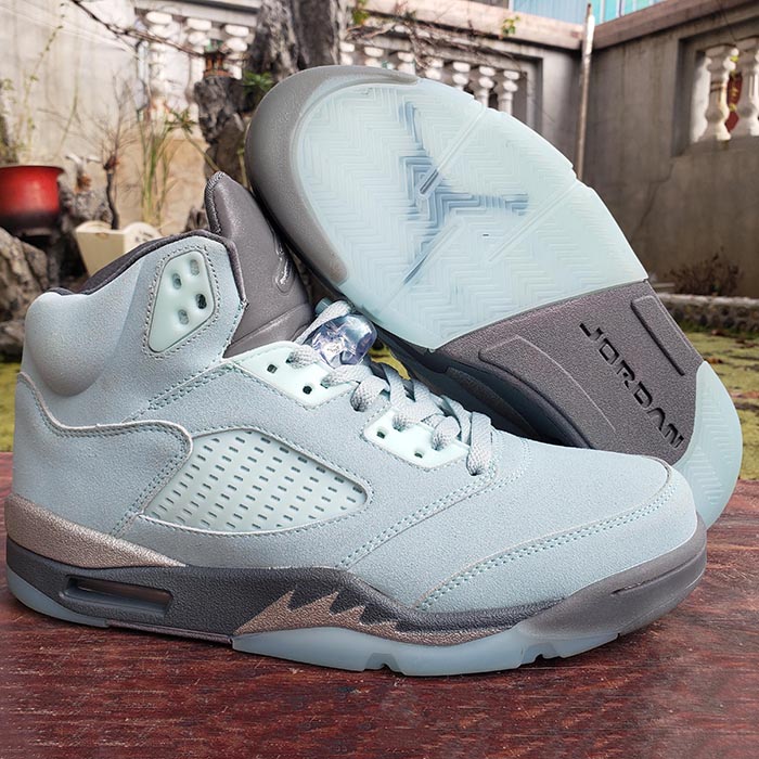 Air Jordan 5 AJ5 Easter High Running Shoes-Gray/White-516785