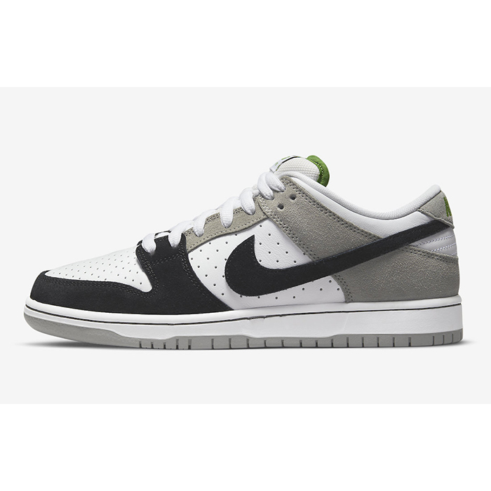 SB Dunk Low Chlorophyll Running Shoes-Black/White-2721384