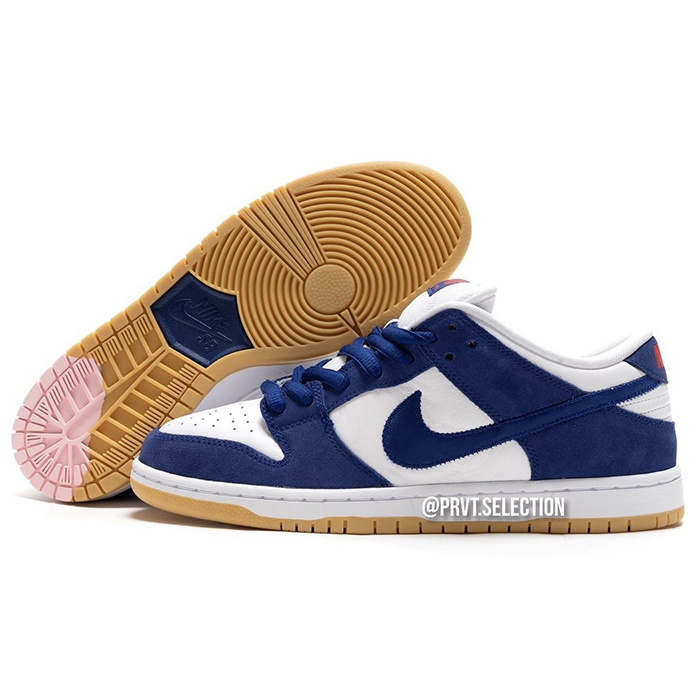 SB Dunk Low LA Dodgers Running Shoes-Blue/White-4693909