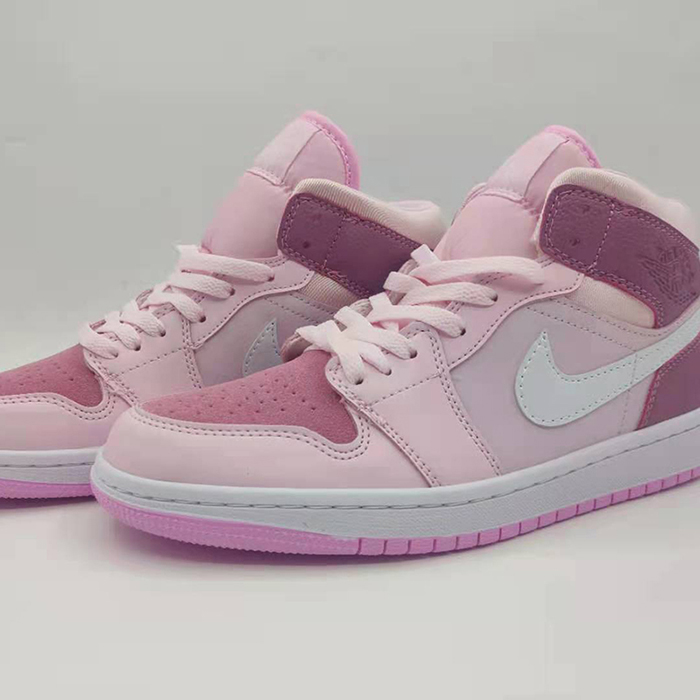 AJ1 Air Jordan 11 Running Shoes-White/Pink-5150748