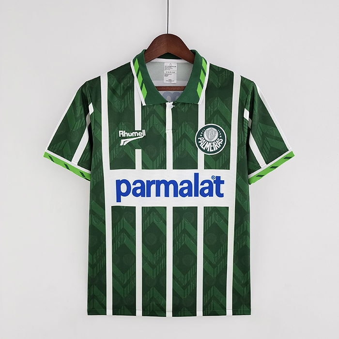 Retro palmeiras 1996 home Green White Jersey version short sleeve-4446345