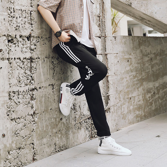 Fashion Casual Long Pants-Black-9847133