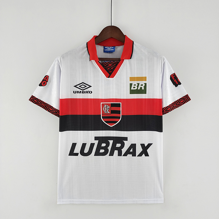 Retro 1995 flamengo away White Jersey version short sleeve-9587563