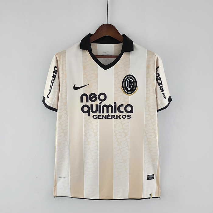 Retro 2010 Corinthians 100th Anniversary Beige Khkai Jersey version short sleeve-5754819