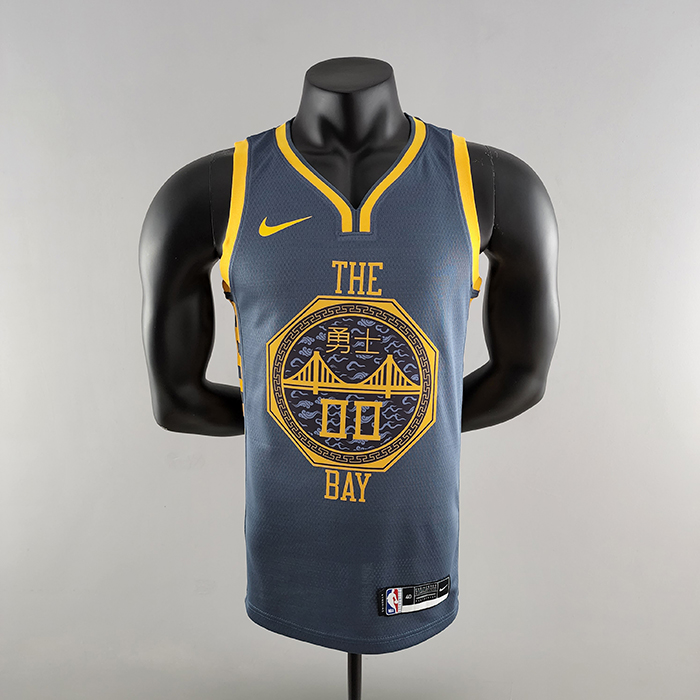2018 KUMINGA#00 Golden State Warriors Grey NBA Jersey-8795578