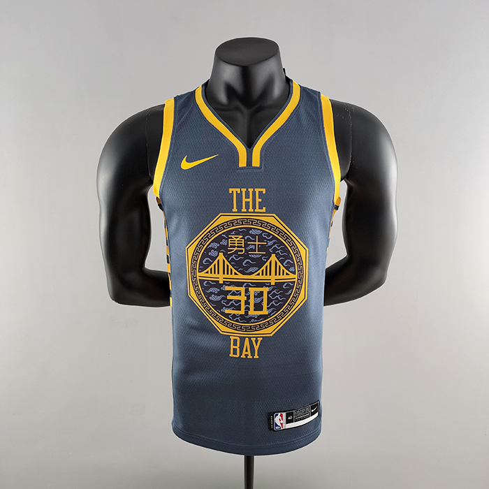 2018 Curry#30 Golden State Warriors Grey NBA Jersey-8264583