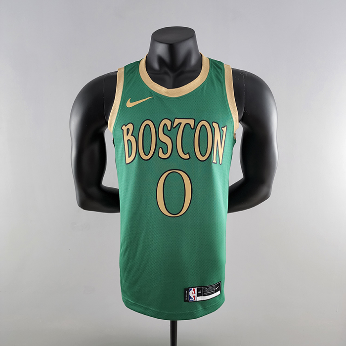2020 Tatum #0 Boston Celtics City Edition Green NBA Jersey-4216599