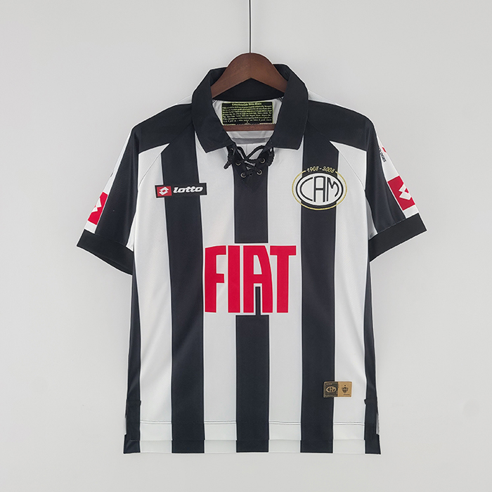 Retro 2008 Atletico Mineiro home White Black Jersey version short sleeve-378765