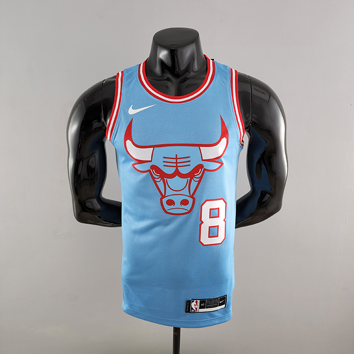 Chicago Bulls LAVINE #8 Blue NBA Jersey-5123639