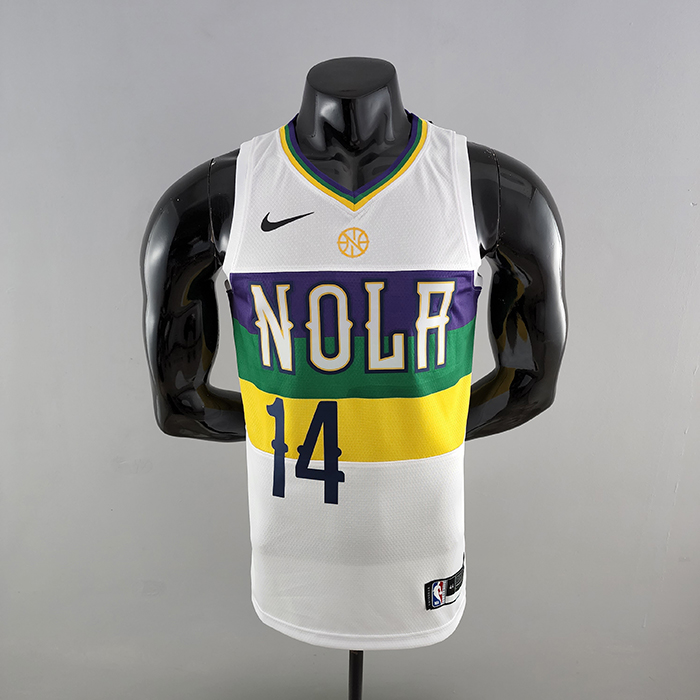 2018 New Orleans Pelicans INGRAM #14 Urban Edition White NBA Jersey-771123
