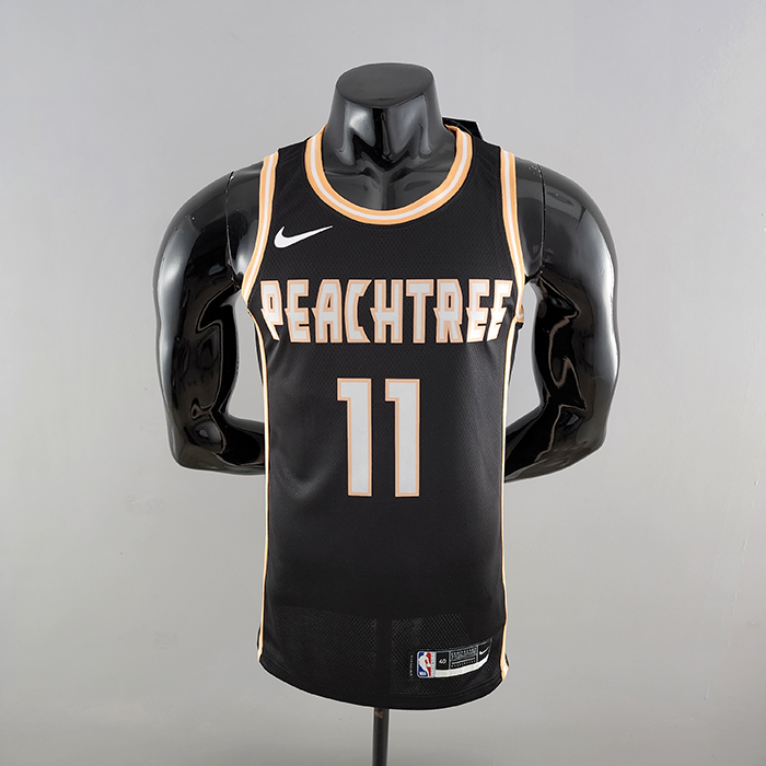 Atlanta Hawks Young #11 Limited Black NBA Jersey-2897959