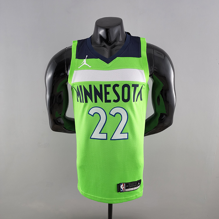 Minnesota Timberwolves Wiggins#22 Air Jordan NBA Jersey-4317197