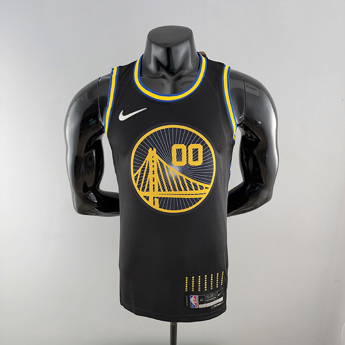 2022 75th Anniversary KUMINGA #00 Warriors City Edition Black NBA Jersey-7445980