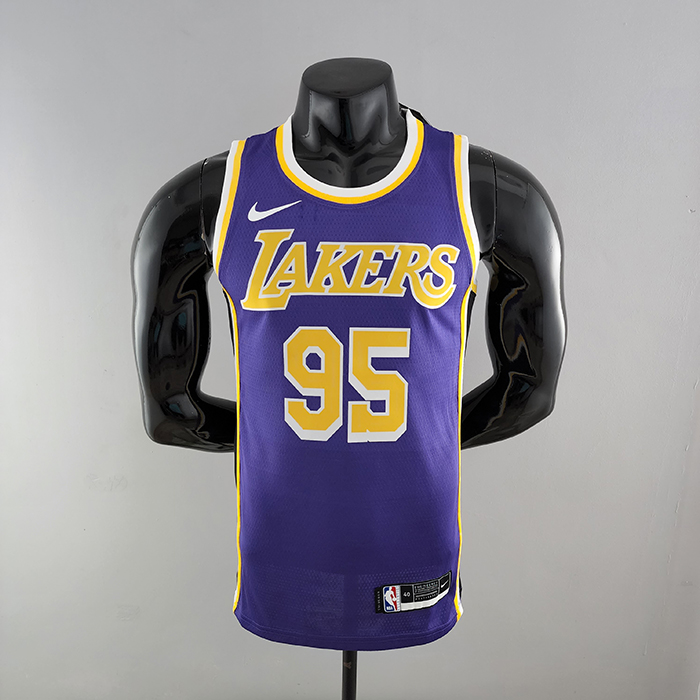 TOSCANO #95 Los Angeles Lakers Purple NBA Jersey-3605275