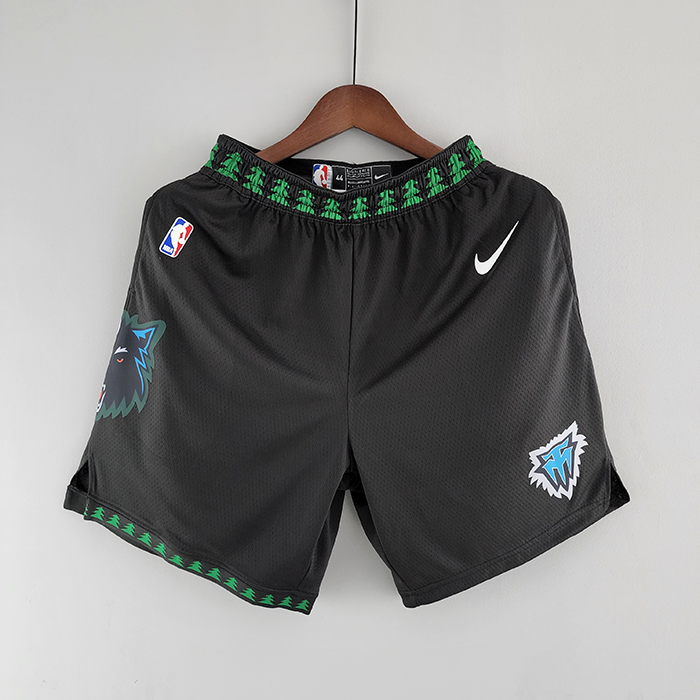 Minnesota Timberwolves retro NBA Shorts Black-3027815