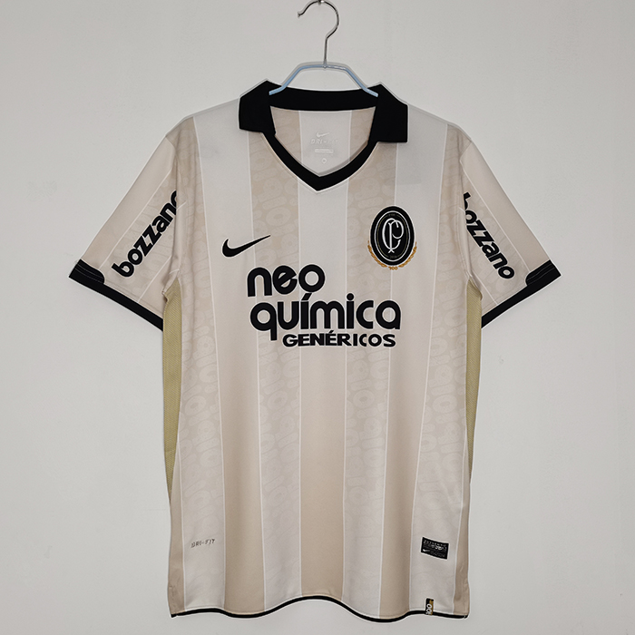 2010 Retro Corinthians 100 Years Commemorative Khkai Jersey version short sleeve-513984