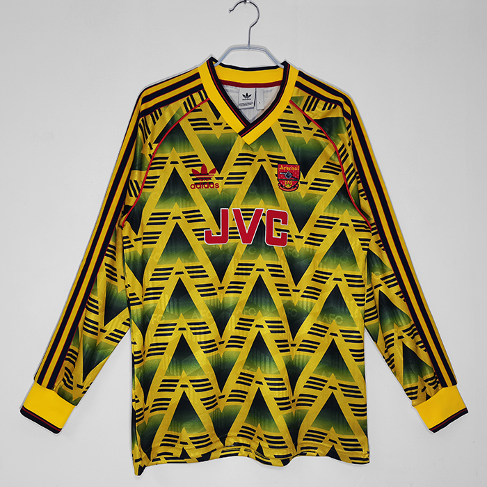 1991/93 Retro Arsenal Away Yellow Jersey version Long sleeve-6703488