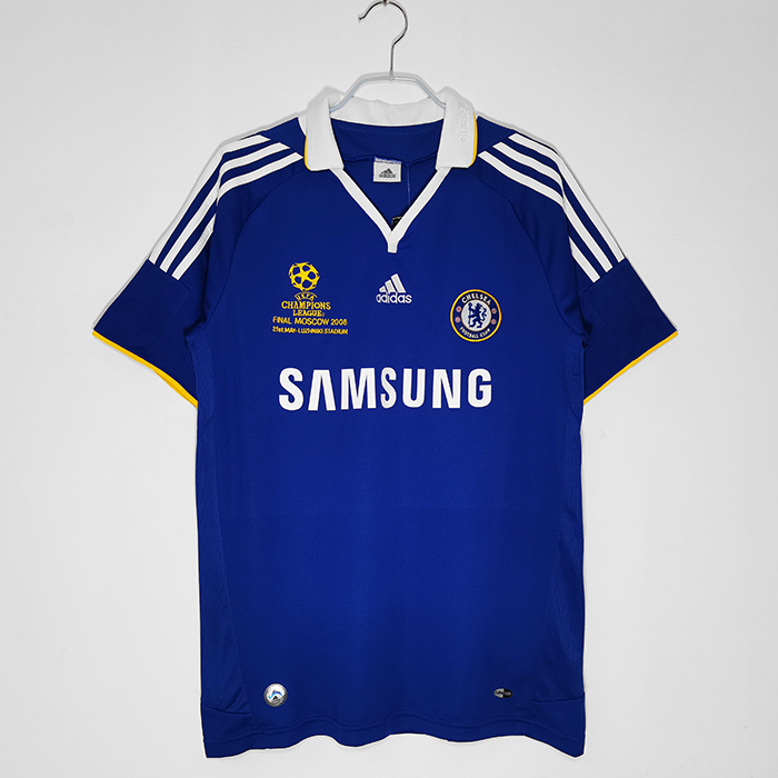 2008/09 Retro Chelsea Home Blue Jersey version short sleeve-4905023