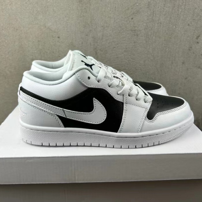 Air Jordan 1 Low AJ1 Running Shoes-White/Black-3921891