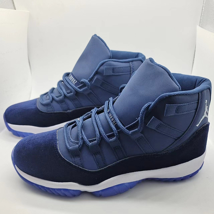 Air Jordan 11 Low AJ11 High Running Shoes-Navy Blue-6685969