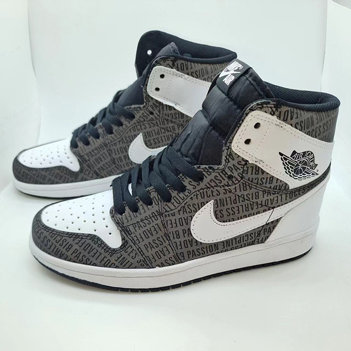 Air Jordan 1 Low AJ1 High Running Shoes-Grey/White-8753063