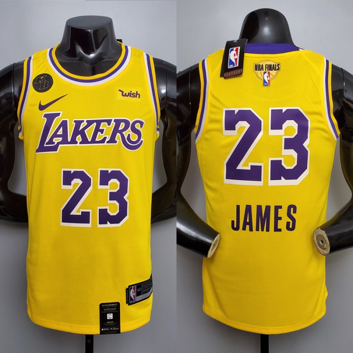 Los Angeles Lakers #23 Yellow Jersey NBA Jersey-3792861