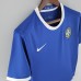 Retro 2006 Brazil away Blue Jersey short sleeve-5600053