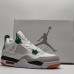 Air Jordan 4 AJ4 High Running Shoes-White/Green-1180368