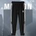 Fashion Casual Long Pants-Black/White-727190