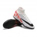 Superfly 8 Academy TF High Soccer Shoes-White/Black-4898752