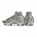 Air Zoom Mercurial Superfly IX Elite FG High Soccer Shoes-Gray/Silver-4381737