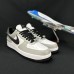 Air Force 1 Big Swoosh Running Shoes-White/Gray-5196017