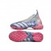 PREDATOR FREAK .1 TF High Soccer Shoes-Gray/Pink-9105912