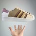 Superstar Running Shoes-Khaki/White-483936