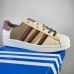 Superstar Running Shoes-Khaki/White-483936