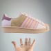 Superstar Running Shoes-Khaki/Pink-4293317