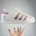 Superstar Running Shoes-White/Pink-3725306