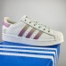 Superstar Running Shoes-White/Pink-3725306