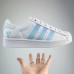 Superstar Running Shoes-White/Blue-1530656