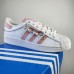 Superstar Running Shoes-White/Pink-2653950