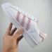 Superstar Running Shoes-White/Pink-2653950