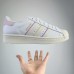 Superstar Running Shoes-White/Pink-7809515