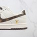 SB Dunk Low Running Shoes-White/Brown-7534954