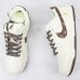 SB Dunk Low Running Shoes-White/Brown-7534954