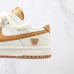 SB Dunk Low Running Shoes-White/Brown-4605630