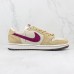 Travis Scott x Air Jordan 1 AJ1 Low Running Shoes-Khaki/White-5553943