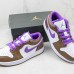 Air Jordan 1 Low Women Running Shoes-Brown/White-9837124