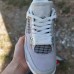 Air Jordan 4 AJ4 High Running Shoes-Gray/Silver-9198718